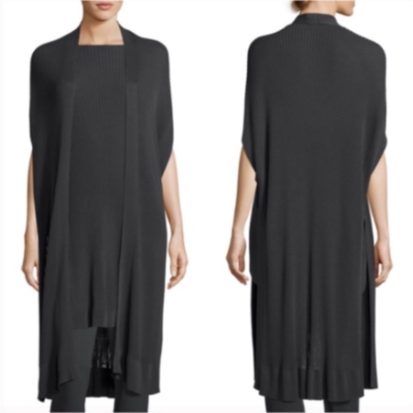 Eileen Fisher Jackets & Blazers - Eileen Fisher ribbed tencel duster vest